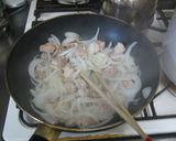 +鶏きのこのクリームスパ+作り方2写真