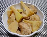 鶏肉と筍の煮物作り方5写真