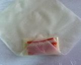 春巻き　カニカマ×大葉×チーズ作り方3写真
