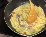 サバ缶パスタ。（オリーブオイル漬け）作り方4写真