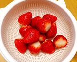 抹茶♪クリームいちご大福♪作り方1写真