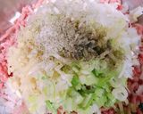 豚ひき肉とねぎで作るスープ餃子作り方4写真