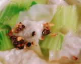 豚ひき肉とねぎで作るスープ餃子作り方7写真
