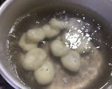 白玉粉、片栗粉、豆腐でつるん、団子作り方4写真