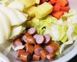 野菜&卵のスープ作り方1写真