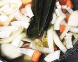 野菜&卵のスープ作り方2写真