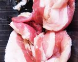 簡単♪筍豚にらキムチ作り方1写真