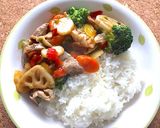 バター醤油ベジ皿作り方7写真