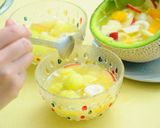 パーティーに♥豆腐白玉のメロンボール作り方5写真