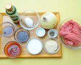 新たまねぎの甘辛ハンバーグ作り方1写真