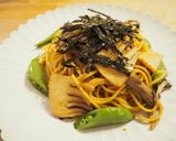 海苔の佃煮の大量消費に！海苔パスタ作り方5写真