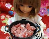 リカちゃんサイズ♡豚キムチ(チーズ)ꕤ*作り方2写真
