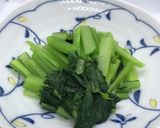 小松菜と油揚げの酢醤油和え。お弁当にも。作り方1写真