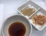 小松菜と油揚げの酢醤油和え。お弁当にも。作り方4写真