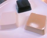簡単！ビックリ✨切るだけ！3色の胡麻豆腐作り方2写真