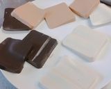 簡単！ビックリ✨切るだけ！3色の胡麻豆腐作り方4写真