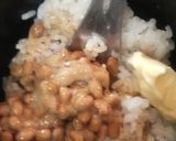 バター醤油で納豆☆うま☆おにぎり第二弾☆作り方1写真