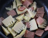 たけのことチャーシューのチーズ炒め作り方2写真