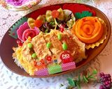 4月26日　カツとじ　置き弁当作り方3写真