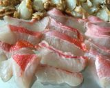 ♪鯛とホタテ色鮮やかカルパッチョ風サラダ作り方2写真