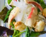 ♪鯛とホタテ色鮮やかカルパッチョ風サラダ作り方7写真