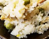 煮干と豆とおあげのおこわ作り方10写真