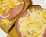 ハム＆チーズ＆ハム＆チーズのホットサンド作り方3写真