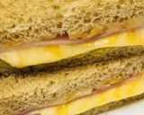 ハム＆チーズ＆ハム＆チーズのホットサンド作り方4写真
