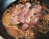 鉄分補給　レバー甘辛+酢作り方3写真