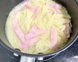 IH一口コンロで☆簡単カルボナーラ作り方3写真