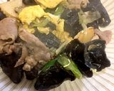 キクラゲの中華炒め作り方1写真