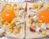 NO.1目玉焼きトースト♡フライパン不要作り方8写真
