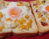 NO.1目玉焼きトースト♡フライパン不要作り方9写真