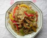 もやしと細切り肉のあんかけごはん(^^♪作り方3写真