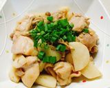 ♪山芋と鶏肉の甘辛しょうが煮♪作り方7写真