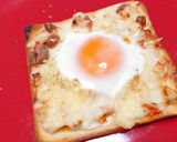NO.1目玉焼きトースト♡フライパン不要作り方16写真