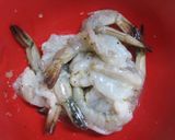 トマトソースでエビと新玉ねぎのサラダ作り方3写真