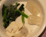 離乳食☆豆腐、しらす、ホウレン草のだし煮作り方1写真