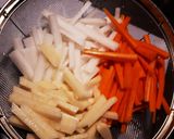野菜とお肉の醤油炒め作り方1写真