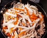 野菜とお肉の醤油炒め作り方4写真