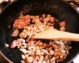 離乳食完了期　豚肉キャベツシメジ味噌炒め作り方2写真