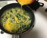 えのきとネギの卵とじ丼作り方5写真
