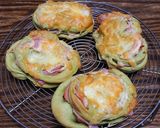 ハムとチーズの抹茶パン作り方8写真