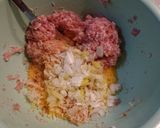 照り焼き鶏つくね 卵黄添え作り方4写真