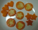 お弁当に！型抜にんじんと抜かれたにんじん作り方5写真