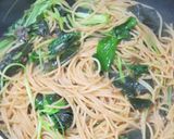 わかめと三つ葉と削り節と白ごまのパスタ作り方9写真