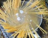 わかめと三つ葉と削り節と白ごまのパスタ作り方5写真