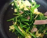 ほうれん草とベーコンのバター炒め⭐簡単作り方3写真