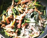 ベーコンとほうれん草の豆乳クリームパスタ作り方3写真