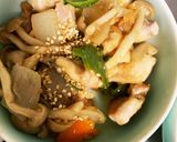 たけのこと鶏もも肉のオイスター炒め作り方9写真